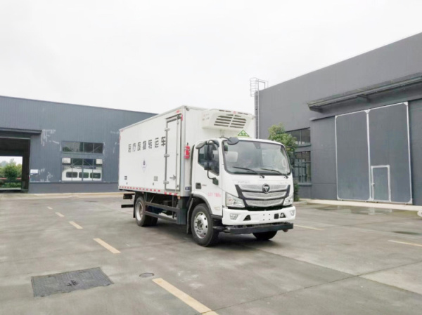 國六福田歐馬可醫(yī)療廢物轉(zhuǎn)運(yùn)車黃牌